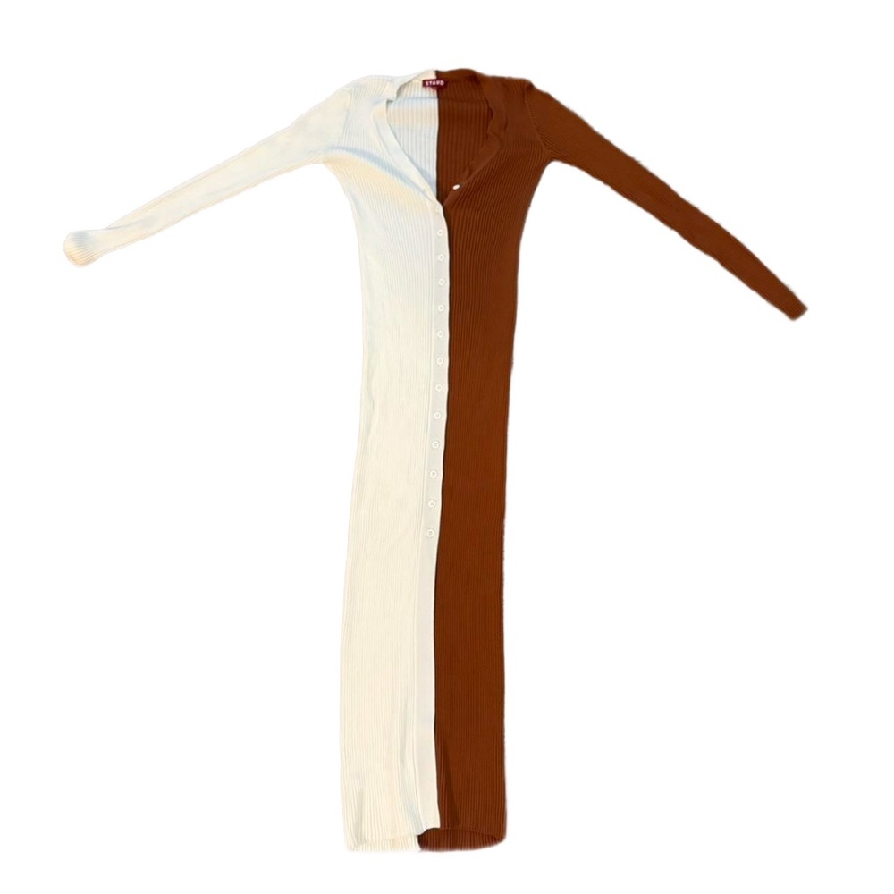 Staud Shoko Sweater Cardigan Dress